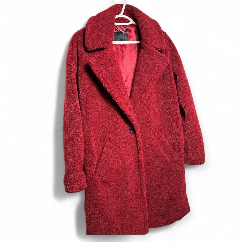 Kendall & Kylie Red Teddy Jacket